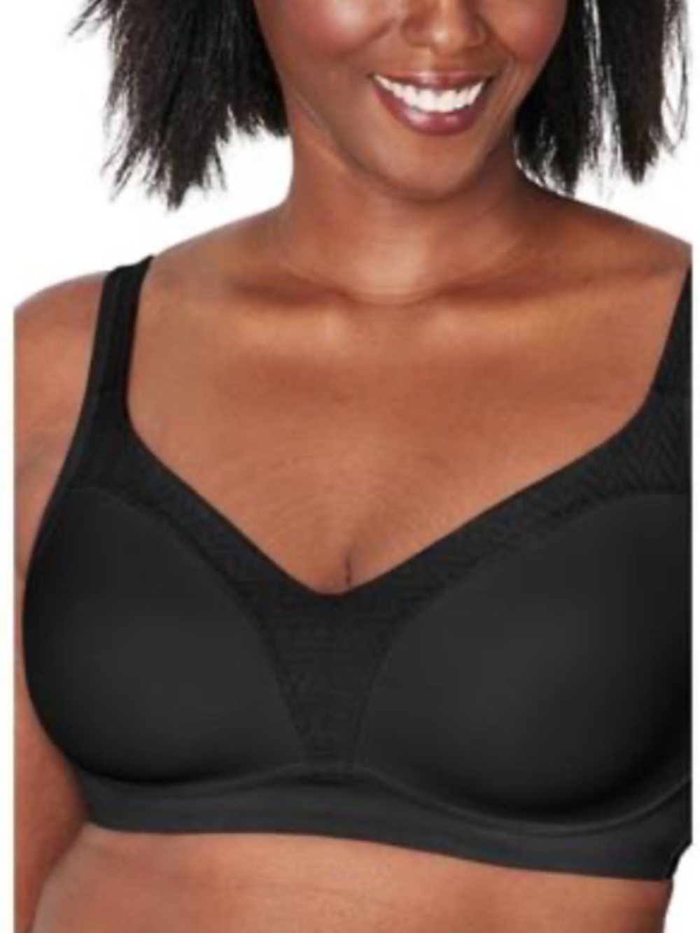 Playtex Women's 18 Hour Bounce Control Wirefree Bra Black 42C NEW